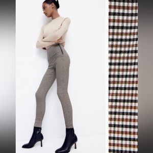 Like New Zara Skinny Checkered Pants